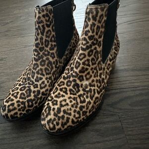 Cole Haan Leopard Print Ankle Booties